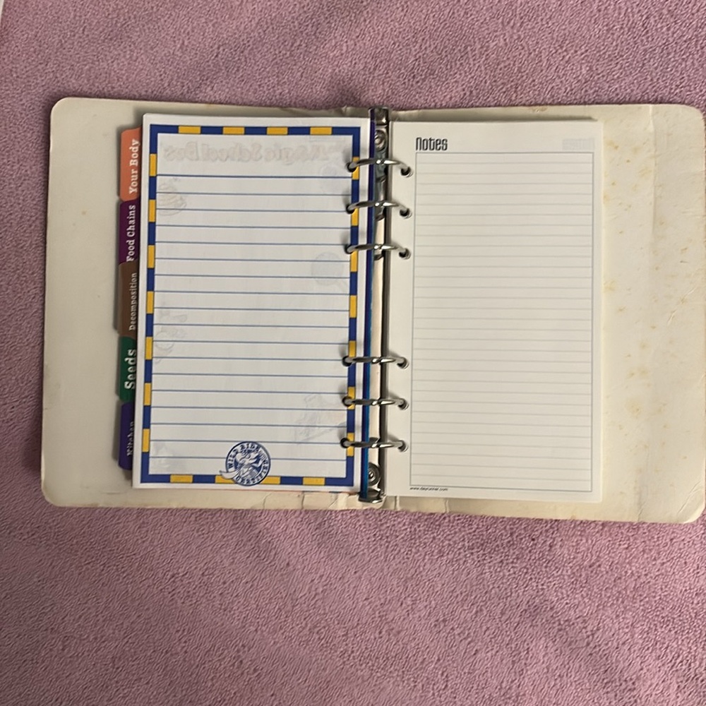 1995-1996 Magic School Bus books (food chain and how things grow) & Notebook - Picture 14 of 16